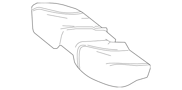 2229209328 - Rear Seat Bench: Outer Cover, Rr Seat Cush for Mercedes-Benz Image