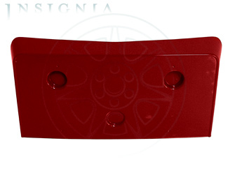 Front License Plate Bracket in Crystal Red with Corvette Script - ACDelco (19166219)