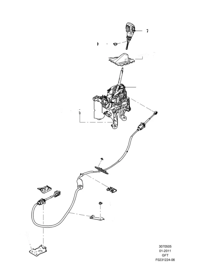 BV6Z7277AA - Transmission: Automatic Transmission Shift Linkage Boot for Ford Image