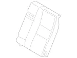 20392039307D44 - Body: Seat Back Assembly for Mercedes-Benz Image