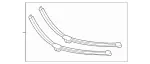1668207800 - : Parts Kit, Wiper Blade for Mercedes-Benz Image