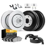 421448001 - : DFC GEOSPEC Coated Rotor- HD Brake Pad - Hardware for DYNAMIC FRICTION Image
