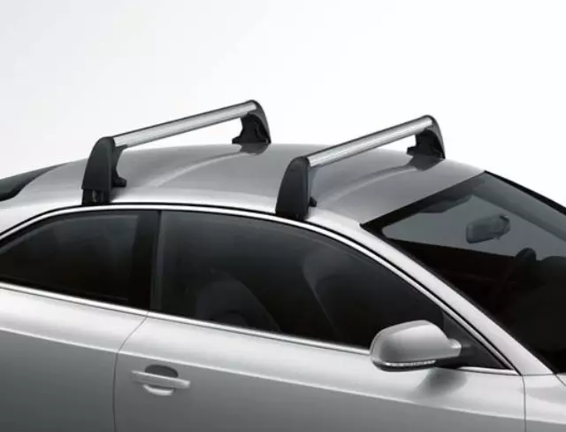 2009-2016 Audi Base Roof Racks Carrier Bars Silver & Black A4 Quattro S4 - Audi (8K5-071-126-B)