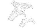2906307100 - Side Panels: Side Wall for Mercedes-Benz Image