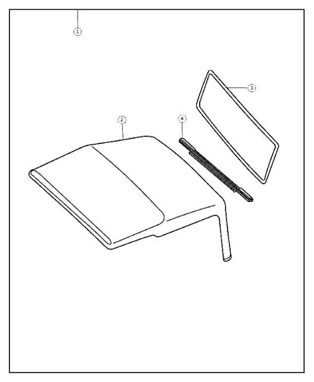 5HM35SX9AA - Body Sheet Metal Except Doors: Soft Top Cover for Mopar Image