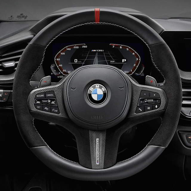 32302459671 - Interior: 2022-2024 BMW - M Performance Steering Wheel Cover for BMW: 530i, 540i, 840i, M5, M550i xDrive, M8, X4, X5, X6, X7 Image