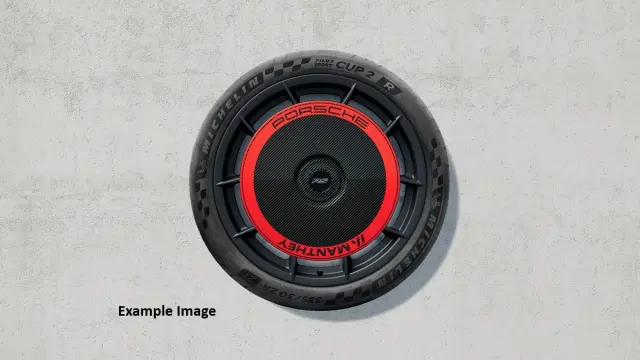 99204485636II9 - Exterior: Carbon Aerodisc Decorative Foiling - Pyro Red for Porsche Image