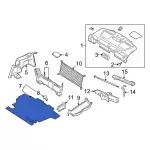 7E5Z5413046AA - Body: Floor Mat for Ford: Fusion | Lincoln: MKZ, Zephyr | Mercury: Milan Image