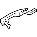 HS7Z5422405DAPTM - Body: Handle, Outside for Ford: Fusion, Police Responder Hybrid, SSV Plug-In Hybrid Image