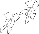 214861L010 - : Fan Blade for INFINITI: G20, I30 Image