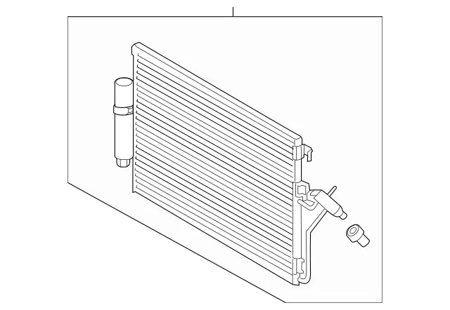 906500055464 - HVAC: A/C Condenser for Mercedes-Benz: Sprinter 1500, Sprinter 2500, Sprinter 3500, Sprinter 3500XD, Sprinter 4500 Image