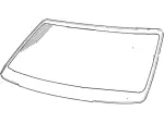 F6VZ5403100AA - Body: Windshield for Lincoln: Town Car Image