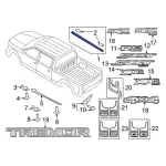 ML3Z84291A40AB - : Upper Molding for Ford: F-150, F-150 Lightning Image