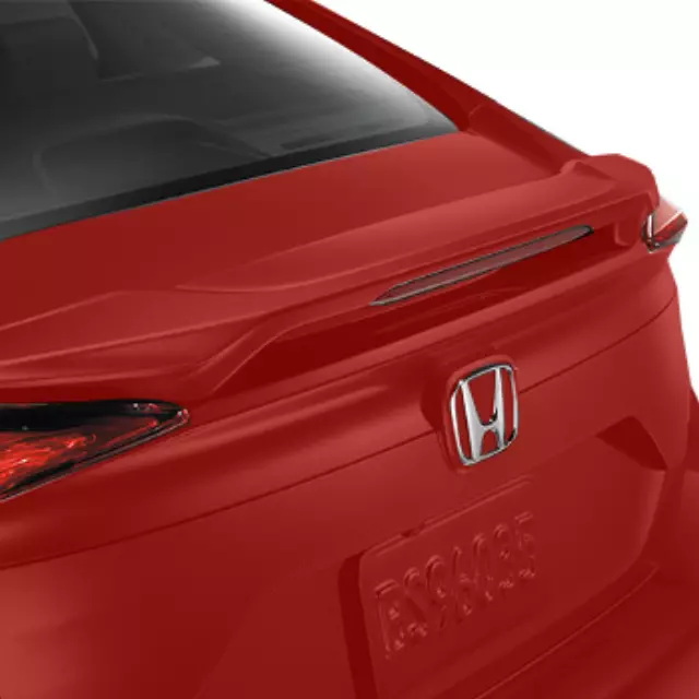 8F13TBA1P0 - Exterior: Wing Spoiler - Passion Red Pearl for Honda: Civic Image