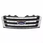 FL1Z8200BA - : 2015-2017 Ford Expedition Front Radiator Grille Assembly Chrome w/ Emblem for Ford: Expedition Image