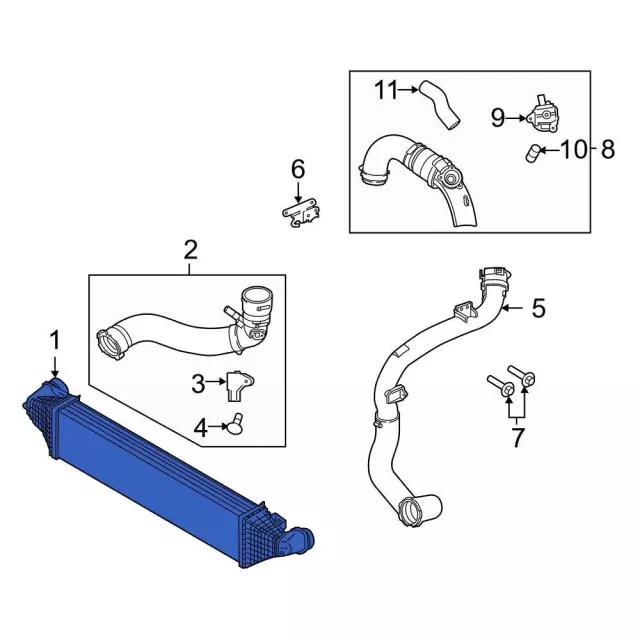 LX6Z6K775A - : Inter-Cooler for Ford: Escape, Maverick | Lincoln: Corsair Image