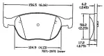 13054163 - : Disc Brake Pad Set for OmniParts Image