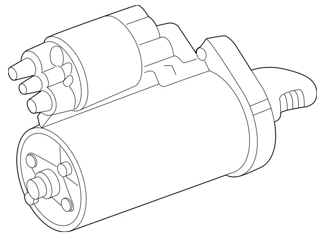 2749062100 - : Starter for Mercedes-Benz: C350e, E300, GLS450, GLS580, GLS63 AMG, Maybach GLS600, SLC300, SLK300 Image