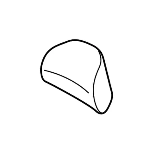 KL3Z18610A62DA - Body: Headrest Cover for Ford: F-250 Super Duty, F-350 Super Duty, F-450 Super Duty Image