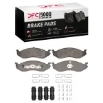 1551047701 - : DFC 5000 Advanced Pads - Semi-Metallic and Hardware Kit for DYNAMIC FRICTION Image