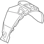 EJ7Z78278B51B - : Splash Shield for Lincoln: MKC Image