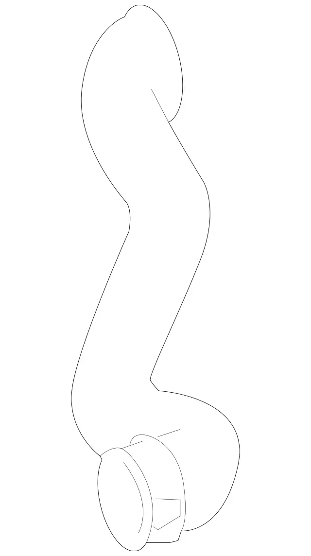 2045013982 - Radiator: Coolant Hose for Mercedes-Benz: C300, C350, E350, GLK350 Image image