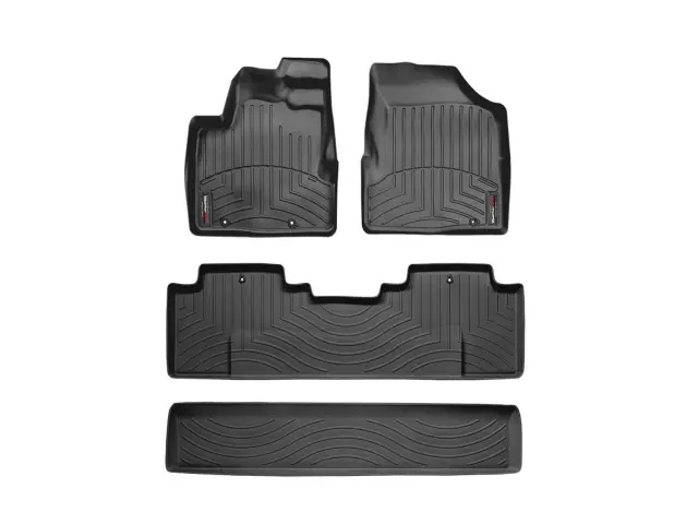 4405012 - : Black FloorLiner™ DigitalFit®, Front &amp; 2nd Row for WeatherTech Image