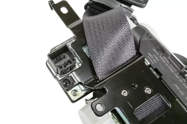 Black Passenger Seat Belt with Retractor and Pre-Tensioner - GM (19331102)