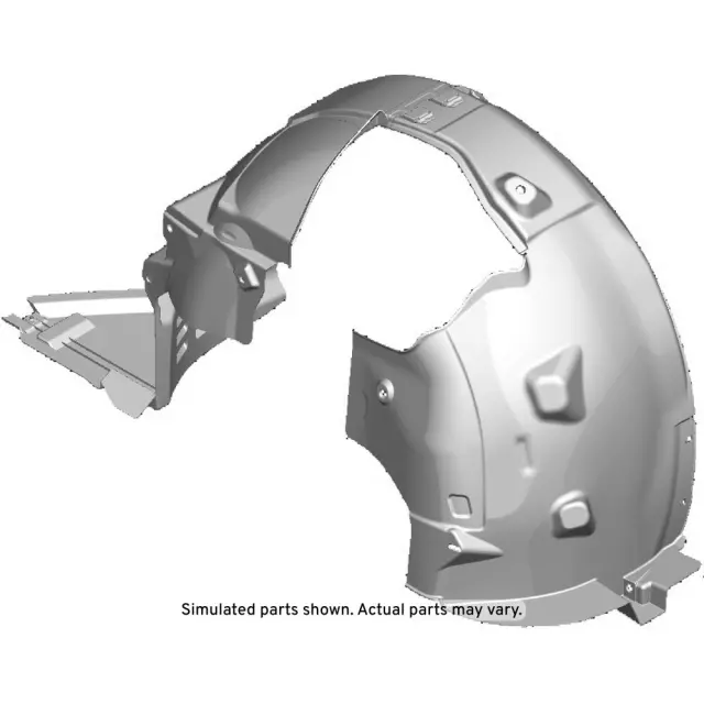 95364914 - : Part# 95364914 Passenger Side Front Wheelhouse Liner with Nuts for GM Image