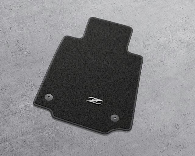 Carpeted Floor Mats - w/ Metal Z Logo (2-piece / Black) - Nissan (T99E2-6PA0B)