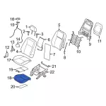 KT1Z17632A22E - Body: Seat Cushion Pad for Ford: Transit Connect Image