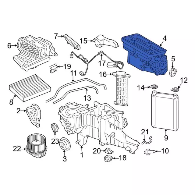 HVAC Air Inlet Housing - Ford (GL3Z-18471-C)