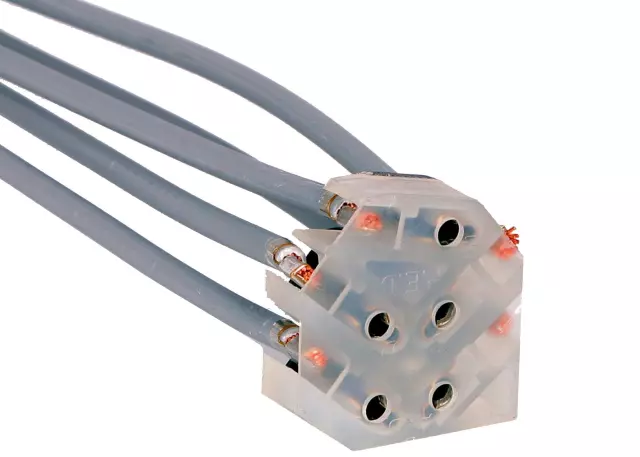 12101862 - : 5-Way Female Natural Colored Multi-Purpose Pigtail for Chevrolet: Camaro | Pontiac: Firebird Image