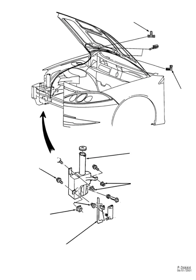 F5RZ17632A - Body: Reservoir Cap for Ford Image