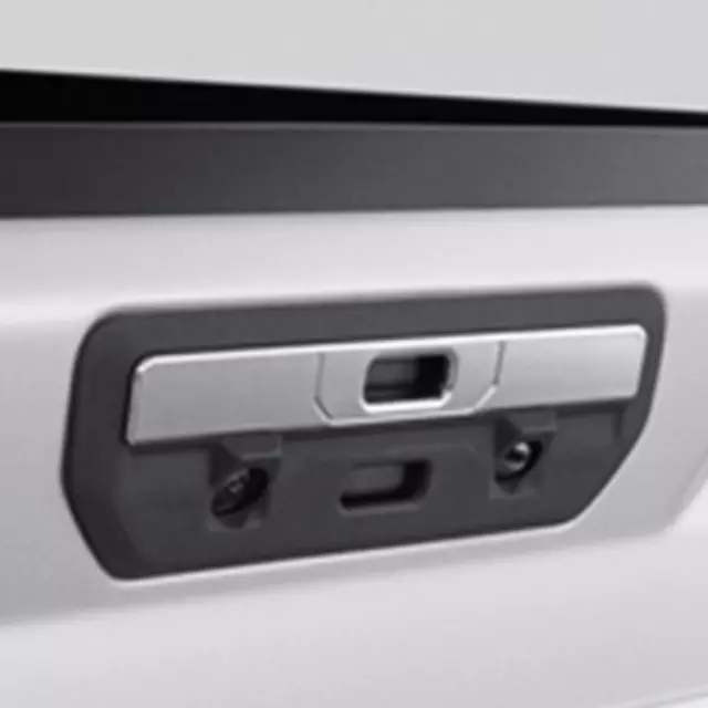 84123316 - : Tailgate Handle, Chrome for Chevrolet: Silverado 1500, Silverado 2500 HD, Silverado 3500 HD | GMC: Sierra 1500 Image