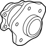 D32021LA0KNW - Brakes: Value Advantageâ„¢ HUB ASSY REAR for INFINITI: QX56, QX80 Image