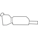 3W1Z5E212AB - Exhaust: Converter for Ford: Crown Victoria | Mercury: Grand Marquis, Marauder Image