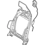 FR3Z6361019B - Body: Seat Back Frame for Ford: Mustang Image