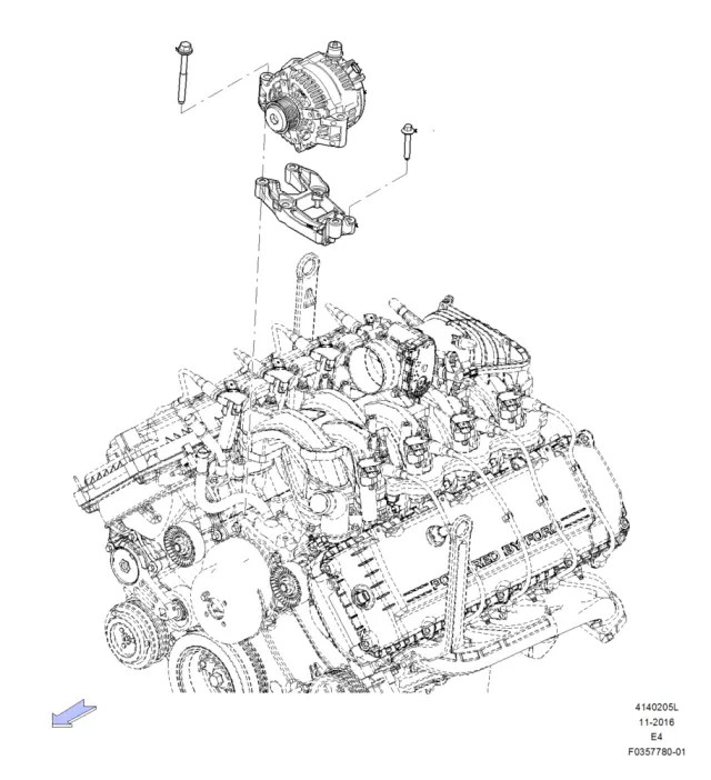 HC3Z10346B - Electrical: Alternator for Ford Image