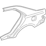 GD9Z5427840A - Body: Quarter Panel for Lincoln: Continental Image