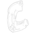 2224212220 - : Splash Shield for Mercedes-Benz Image