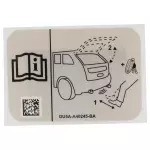 DU5Z5840245A - Body: Label for Ford: C-Max, Edge, Escape | Lincoln: Corsair, MKC, Nautilus Image