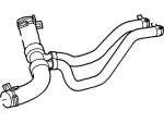 XW4Z8286BA - Cooling System: Lower Hose for Lincoln: LS Image