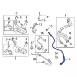 PC3Z7A031A - : Oil Cooler Line for Ford: F-250 Super Duty, F-350 Super Duty, F-450 Super Duty, F-550 Super Duty Image
