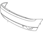 6S4Z17K835HAPTM - Body: Bumper Cover for FORD Image
