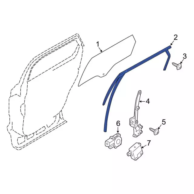 Window Channel - Ford (FT4Z-5821596-H)