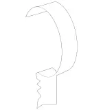 8353134 - Heating and Ventilation: Tension Spring for Mercedes-Benz Image