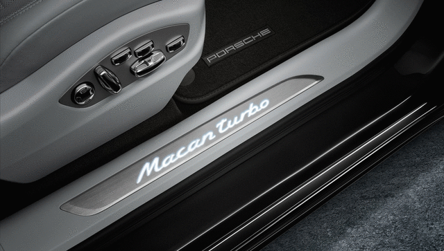 95B04480113 - Exterior: Door Entry Guards In Brushed Aluminum for Porsche: Macan Image