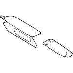 FL7Z7804105BA - Body: Sun-visor for Lincoln: Navigator Image