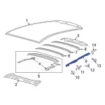 LJ6Z78513A09B - : 2020-2024 Ford Escape - Roof Rail for Ford: Escape Image